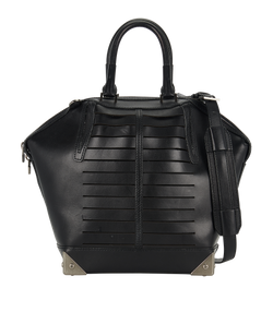 Emile Tote, Leather, Black, MIC, S, 2*